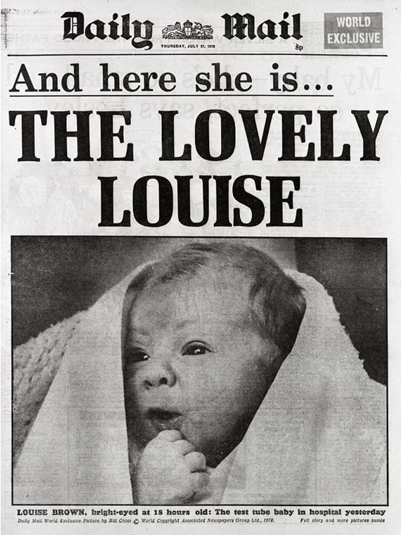Louise Joy Brown - World's First IVF Baby